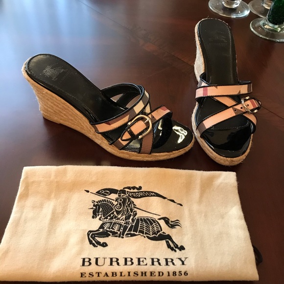 Burberry Wedged Heels - Picture 1 of 8